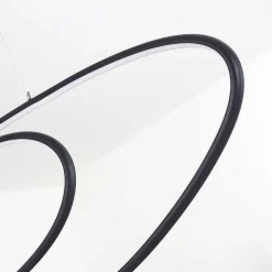 Suspension Harpeth Led Noir, 1 Lumiere