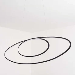 Suspension Harpeth Led Noir, 1 Lumiere