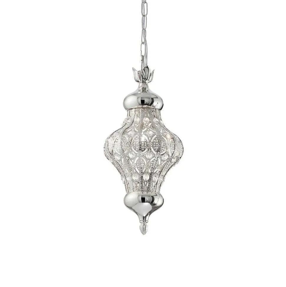 Suspension Ideal Lux Nawa Argente, 1 Lumiere