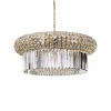 Suspension Ideallux Nabucco Or, 18 Lumieres