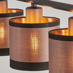 Suspension Lohobe Noir, 4 Lumieres