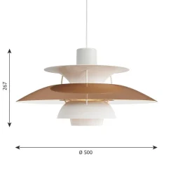 Suspension Louis Poulsen Blanc, 1 Lumiere