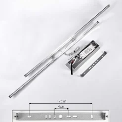 Suspension Manlleu Led Chrome, 1 Lumiere