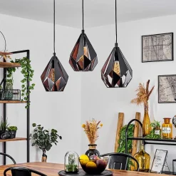 Suspension Marang Noir, 3 Lumieres