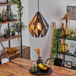 Suspension Marang Noir, 1 Lumiere