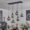 Suspension Maynal Noir, 6 Lumieres