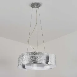 Suspension Novara Argente, 3 Lumieres