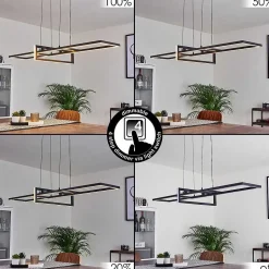 Suspension Omega Led Noir, 1 Lumiere