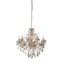 Suspension Paul Neuhaus Gracia Champagne, 8 Lumieres