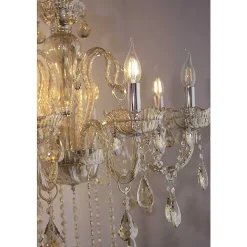 Suspension Paul Neuhaus Gracia Champagne, 8 Lumieres