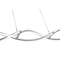 Suspension Paul Neuhaus Q-Malina Led Nickel Mat, 2 Lumieres, Telecommandes