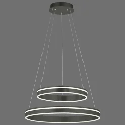Suspension Paul Neuhaus Q-Vito Led Anthracite, 1 Lumiere, Telecommandes