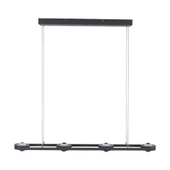 Suspension Paul Neuhaus Q-Mia Led Anthracite, 16 Lumieres, Telecommandes, Changeur De Couleurs