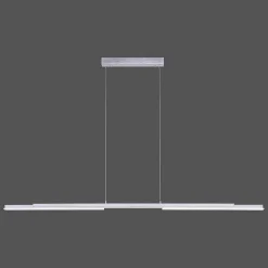 Suspension Paul Neuhaus Q-Henrik Led Aluminium, 3 Lumieres, Telecommandes