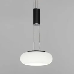 Suspension Paul Neuhaus Q-Etienne Led Noir, 3 Lumieres, Telecommandes