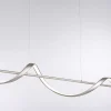 Suspension Paul Neuhaus Qswing Led Argente, 1 Lumiere, Telecommandes