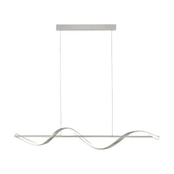 Suspension Paul Neuhaus Qswing Led Argente, 1 Lumiere, Telecommandes