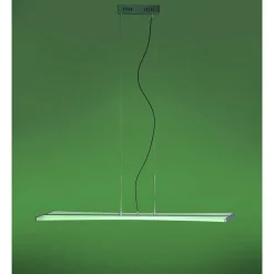 Suspension Paul Neuhaus Q-Riller Led Chrome, 14 Lumieres, Telecommandes, Changeur De Couleurs