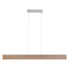 Suspension Paul Neuhaus Q-Timber Led Bois Clair, 1 Lumiere, Telecommandes