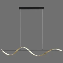 Suspension Paul Neuhaus Q-Swing Led Anthracite, Or, 1 Lumiere, Telecommandes