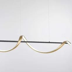 Suspension Paul Neuhaus Q-Swing Led Anthracite, Or, 1 Lumiere, Telecommandes