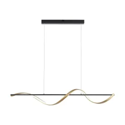 Suspension Paul Neuhaus Q-Swing Led Anthracite, Or, 1 Lumiere, Telecommandes