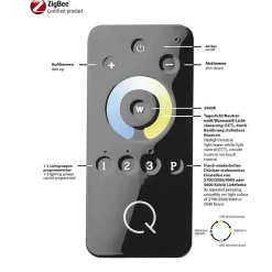 Suspension Paul Neuhaus Q-Cora Led Aluminium, 1 Lumiere, Telecommandes
