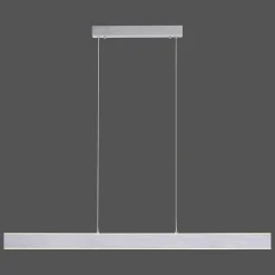 Suspension Paul-Neuhaus Q-Adriana Led Aluminium, 2 Lumieres, Telecommandes