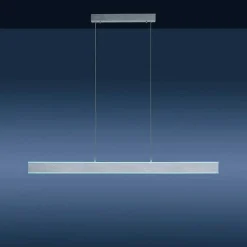 Suspension Paul-Neuhaus Q-Adriana Led Aluminium, 2 Lumieres, Telecommandes