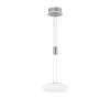 Suspension Paul-Neuhaus Q-Etienne Led Acier Brosse, 2 Lumieres, Telecommandes