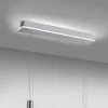 Suspension Paul-Neuhaus Q-Etienne Led Acier Brosse, 3 Lumieres, Telecommandes