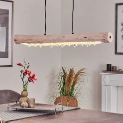 Suspension Rodeche Led Noir, 2 Lumieres