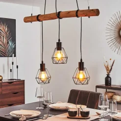 Suspension Seegaard Brun, 3 Lumieres