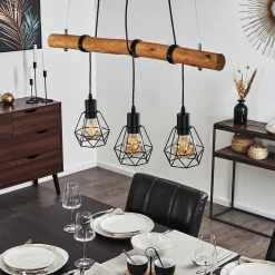 Suspension Seegaard Brun, 3 Lumieres