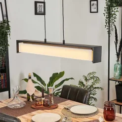 Suspension Siders Led Noir, 1 Lumiere, Changeur De Couleurs