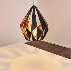 Suspension Situk Cuivre, Noir, 1 Lumiere