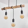 Suspension Toleda Ecru, Noir, 3 Lumieres