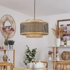 Suspension Tunga Noir, 1 Lumiere