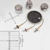 Suspension Verbania Laiton, 3 Lumieres