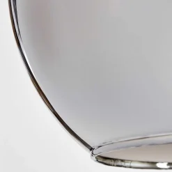 Suspension Verre 15 Cm, 20 Cm, 25 Cm, 30Cm Koyoto Chrome, Fume, 5 Lumieres