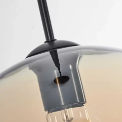 Suspension Verre 30 Cm Koyoto Ambre, 1 Lumiere