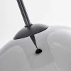 Suspension Verre 25 Cm Koyoto Clair, Fume, 1 Lumiere