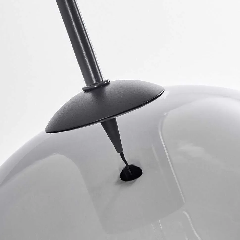Suspension Verre 25 Cm Koyoto Clair, Fume, 1 Lumiere