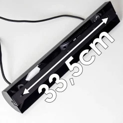 Suspension Winterthur Led Bois Clair, Noir, 1 Lumiere