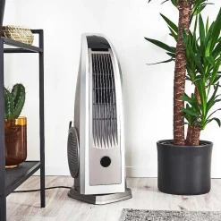 Ventilateur Benidorm Noir, Argente, Telecommandes