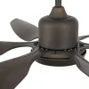 Ventilateur De Plafond A Lampe Faro Barcelona Tilos Brun, 2 Lumieres