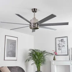 Ventilateur De Plafond Aargaard Acier Inoxydable, Telecommandes