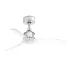 Ventilateur De Plafond Faro Barcelona Justfan Chrome, Telecommandes