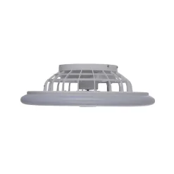 Ventilateur De Plafond Leuchten-Direkt Patrick Led Argente, 1 Lumiere, Telecommandes, Changeur De Couleurs