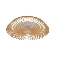 Ventilateur De Plafond Mantra Himalaya Led Bois Clair, 1 Lumiere, Telecommandes